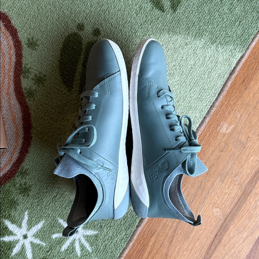 Vivobarefoot Geo Court Knit Barefoot Leather Shoes Sea Green size 10 (EU 41) - Picture 6 of 9